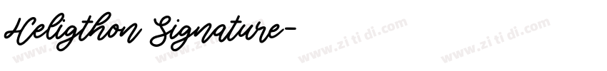 Heligthon Signature字体转换